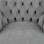 Fotel Armchair Velvet szary  - Inart 3